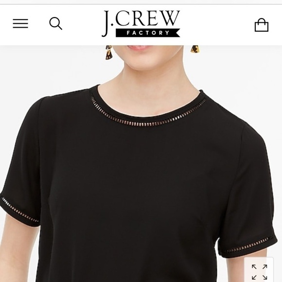 J. Crew Tops - New - ladder trim top in off white. Price firm